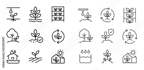Sustainable Agriculture Icons