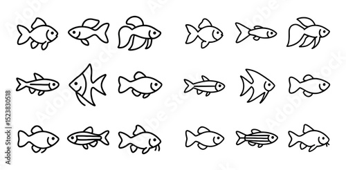 Aquarium Fish Icons