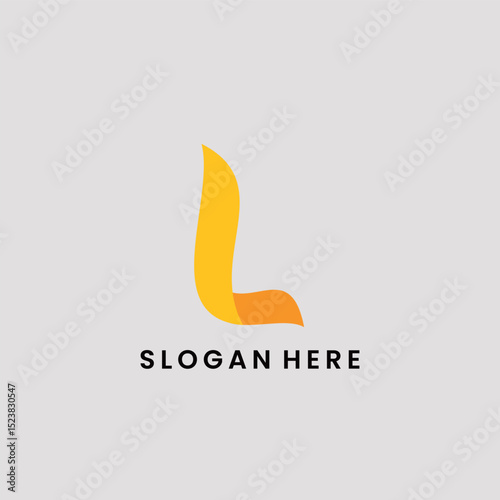 Letter L Flame logo simple vector
