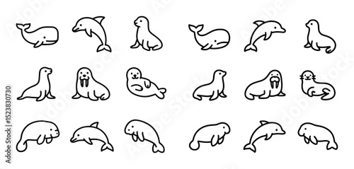 Marine Mammal Icons