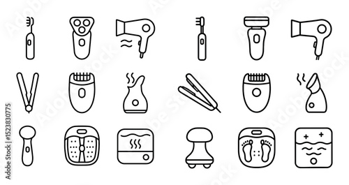 Minimalist Personal Care Icons
