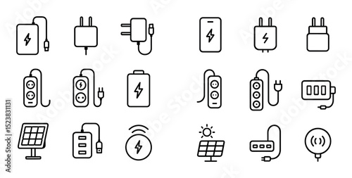 Minimalist Power Icons Grid