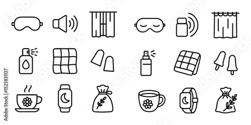 Minimalist Sleep Icons