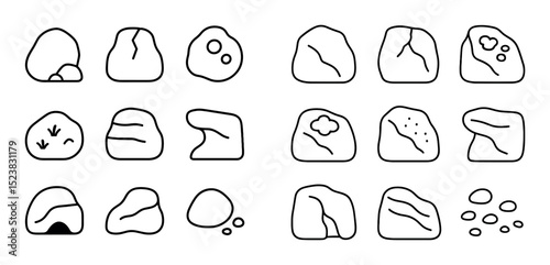Minimalist Rock Icons