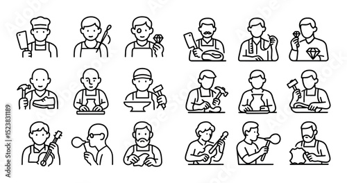 Trade Worker Icons