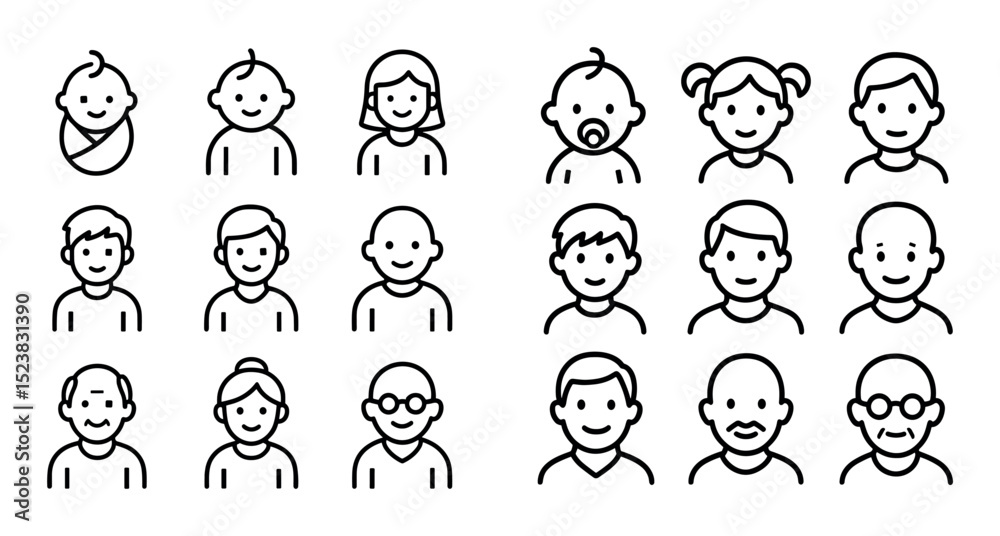 Age Group Icons Age Group Icons