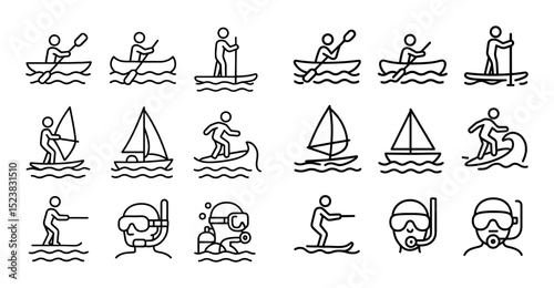 Water Sports Icons