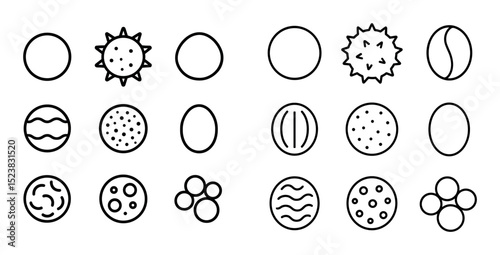 Minimalist Pollen Icons