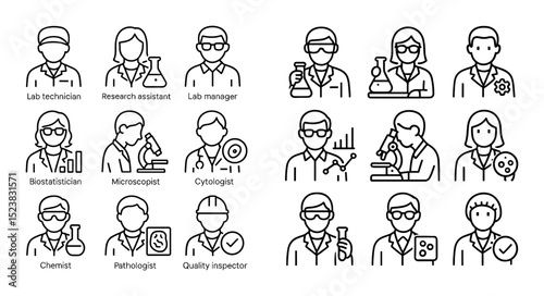 Minimalist Lab Icons