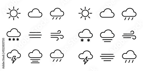 Minimalist Weather Icons