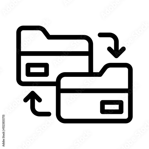 data transfer line icon