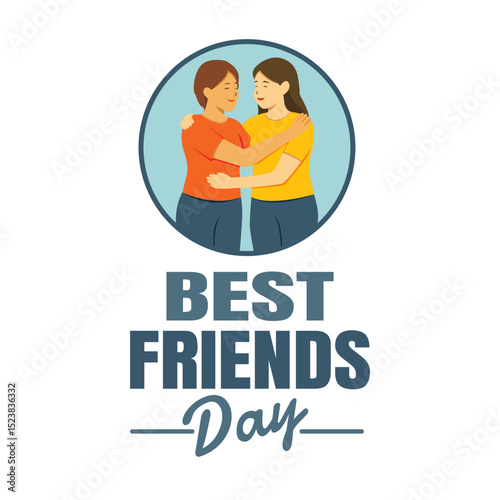 Best Friends Day. Holiday concept Happy Friendship day