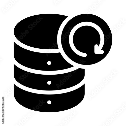 data recovery glyph icon