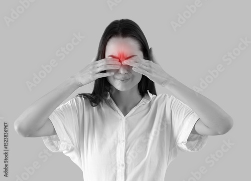 Young woman suffering from ...