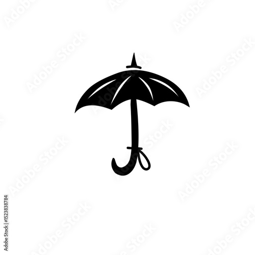 umbrella silhouette icon