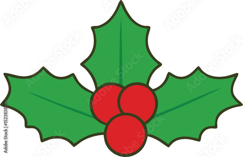 Holly White Background - Clean Minimalist White Background for Holiday and Winter Themes