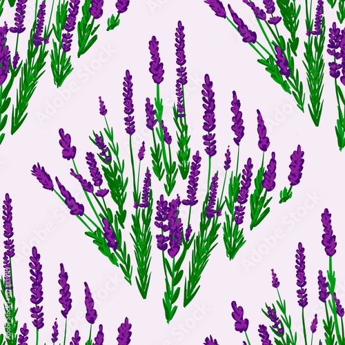 Fototapeta Naklejka Na Ścianę i Meble -  Seamless watercolour and unique floral pattern background for covers, notes, banner. Soft backgrounds colour. Watercolour art work. Flower stalk. Colourful flower.