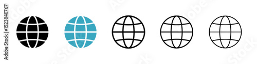 Website icons in Multiple Styles Set. Vector Illustration