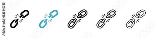 Weakness icons in Multiple Styles Set. Vector Illustration