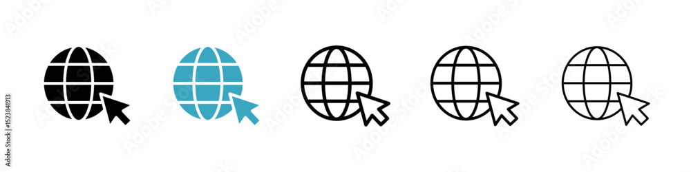 Internet icons in Multiple Styles Set. Vector Illustration Internet icons in Multiple Styles Set. Vector Illustration