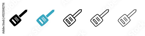 Car Key icons in Multiple Styles Set. Vector Illustration
