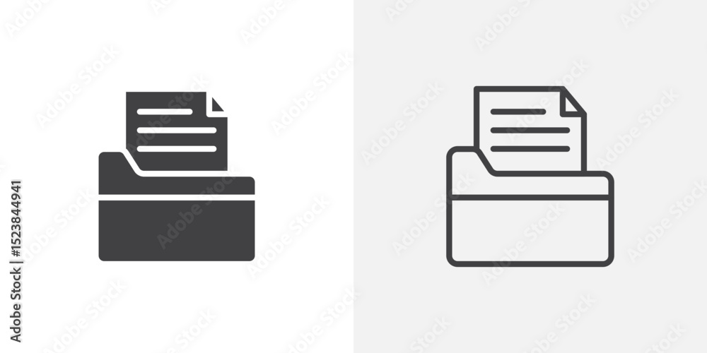 Store files icon vector symbol for mobile apps and website UI designs. Store files icon vector symbol for mobile apps and website UI designs.