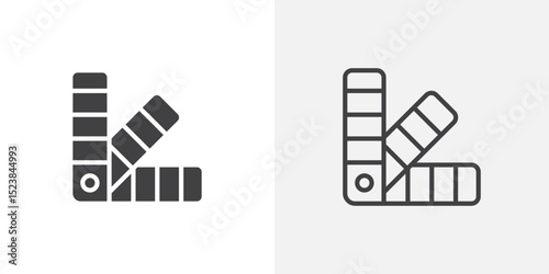 Swatch icon vector symbol for mobile apps and website UI designs.
