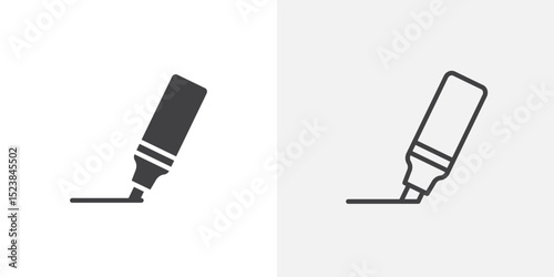 Marker icon vector symbol for mobile apps and website UI designs.