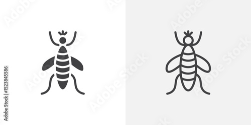 Mosquito icon vector symbol for mobile apps and website UI designs.