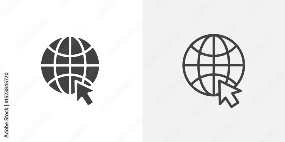 Internet icon vector symbol for mobile apps and website UI designs. Internet icon vector symbol for mobile apps and website UI designs.