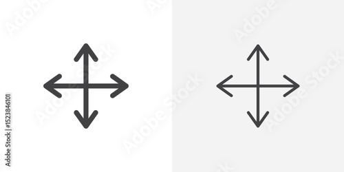 Drag icon vector symbol for mobile apps and website UI designs.