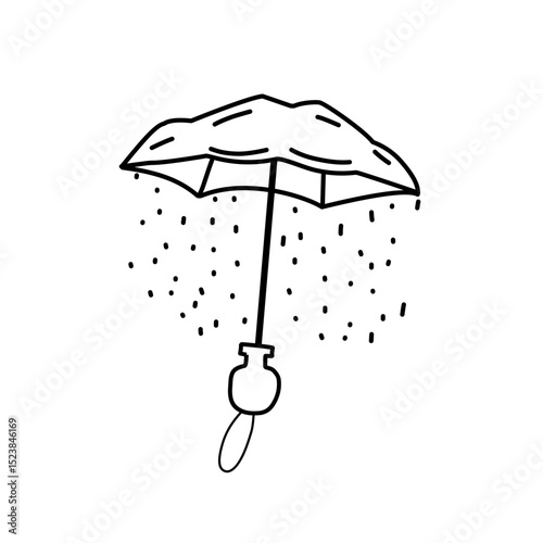 hand drawn umbrella icon