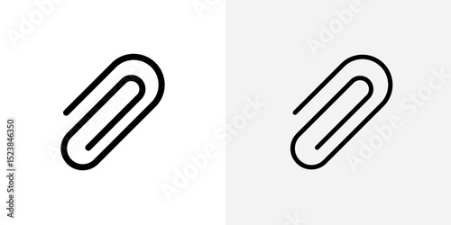 Clip icon vector symbol for mobile apps and website UI designs.