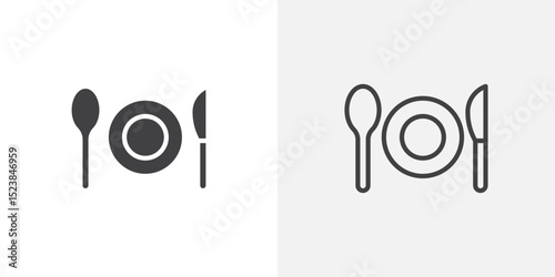 Food icon vector symbol for mobile apps and website UI designs.