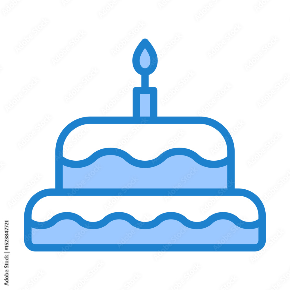 Fototapeta premium Happy Birthday Icon