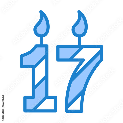 Candle Numbers Icon