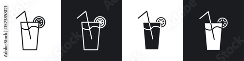 Lemonade icons graphic vectors