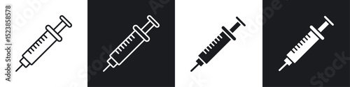 Syringe icons graphic vectors