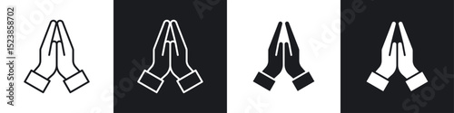Pray icons graphic vectors