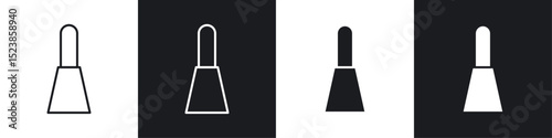 Eyeliner bottle icons graphic vectors