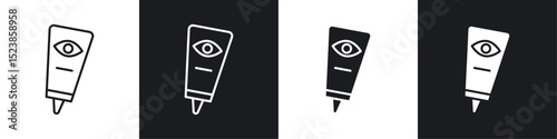Eye cream icons graphic vectors