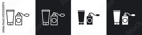 Cosmetics icons graphic vectors