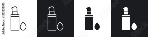 Concealer icons graphic vectors