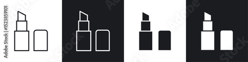 Lipstick icons graphic vectors