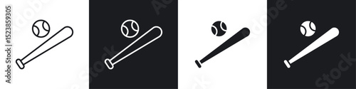 Baseball icons graphic vectors