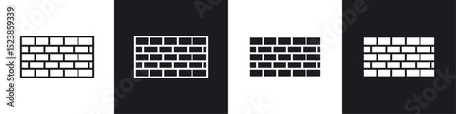 Wall icons graphic vectors