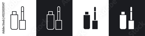 Lip gloss icons graphic vectors