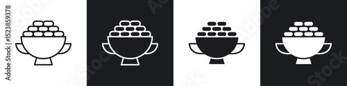 Ramadan breakfast icons graphic vectors