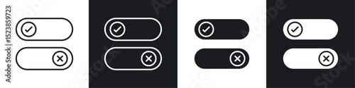 Boolean icons graphic vectors