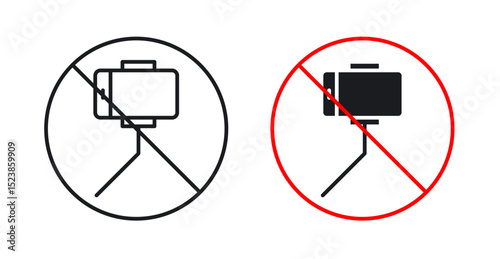 No selfie sign graphic vectors